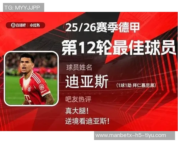 直播吧与小红书联合评选德甲第14轮最佳球员勒威林精彩表现助球队获胜
